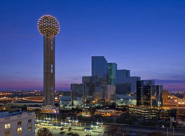 Tolle Aussicht auf Dallas