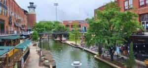 Bricktown Oklahoma Der Bricktown Canal im Ausgehviertel Bricktown