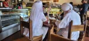 Santa Fe Auch das sieht man in Santa Fe, ein indischer Maharadscha mit Frau