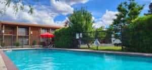 Las Cruces Der Pool des Best Western Mission Inn in Las Cruces