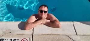 Carlsbad Ich im Pool des Fairfield Inn