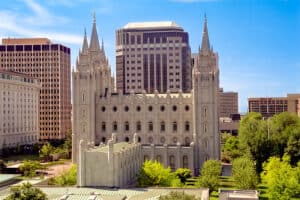 Der Tempel der Mormonen in Salt Lake City