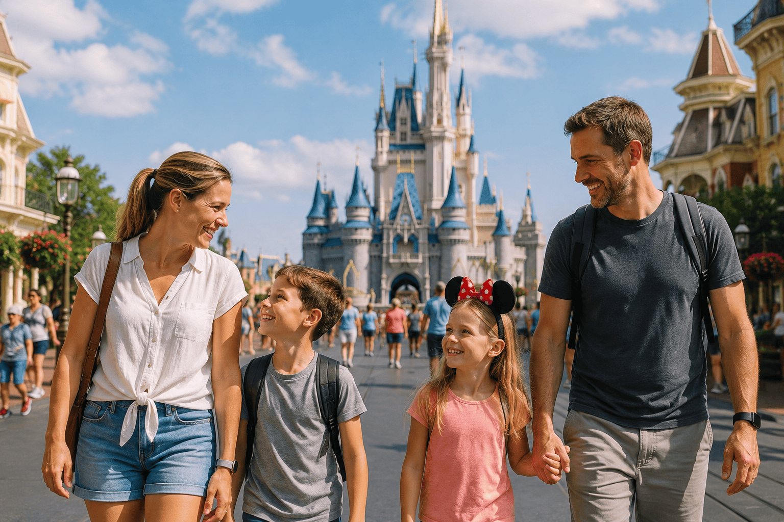 familie in disneyworld