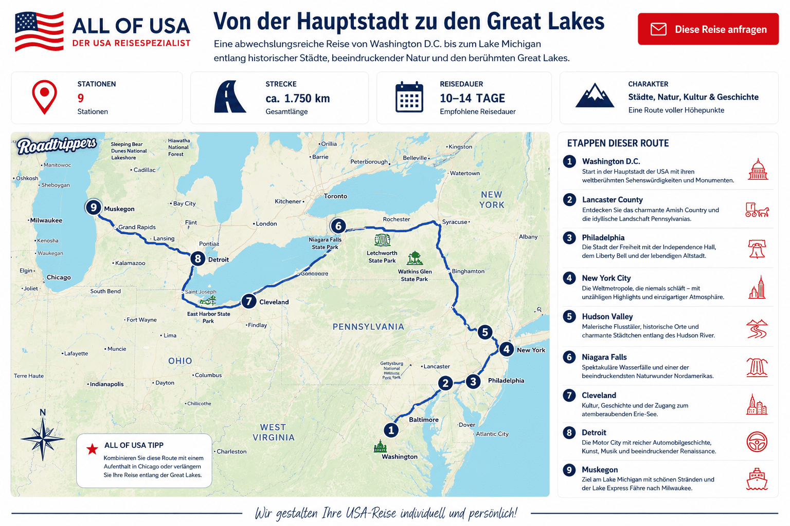 landkarte mit route