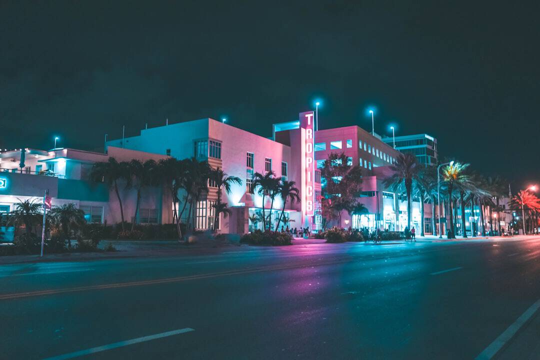 Photo by Ryan Spencer street during night
