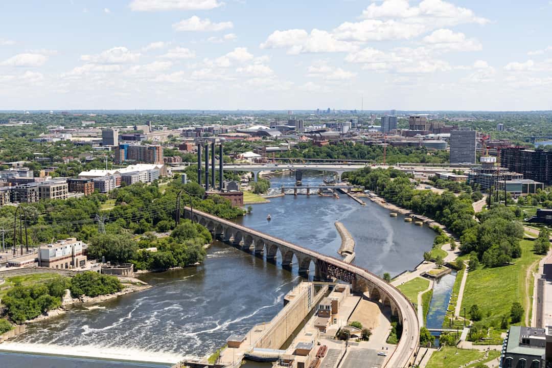 Minneapolis und St. Paul an den Großen Seen USA