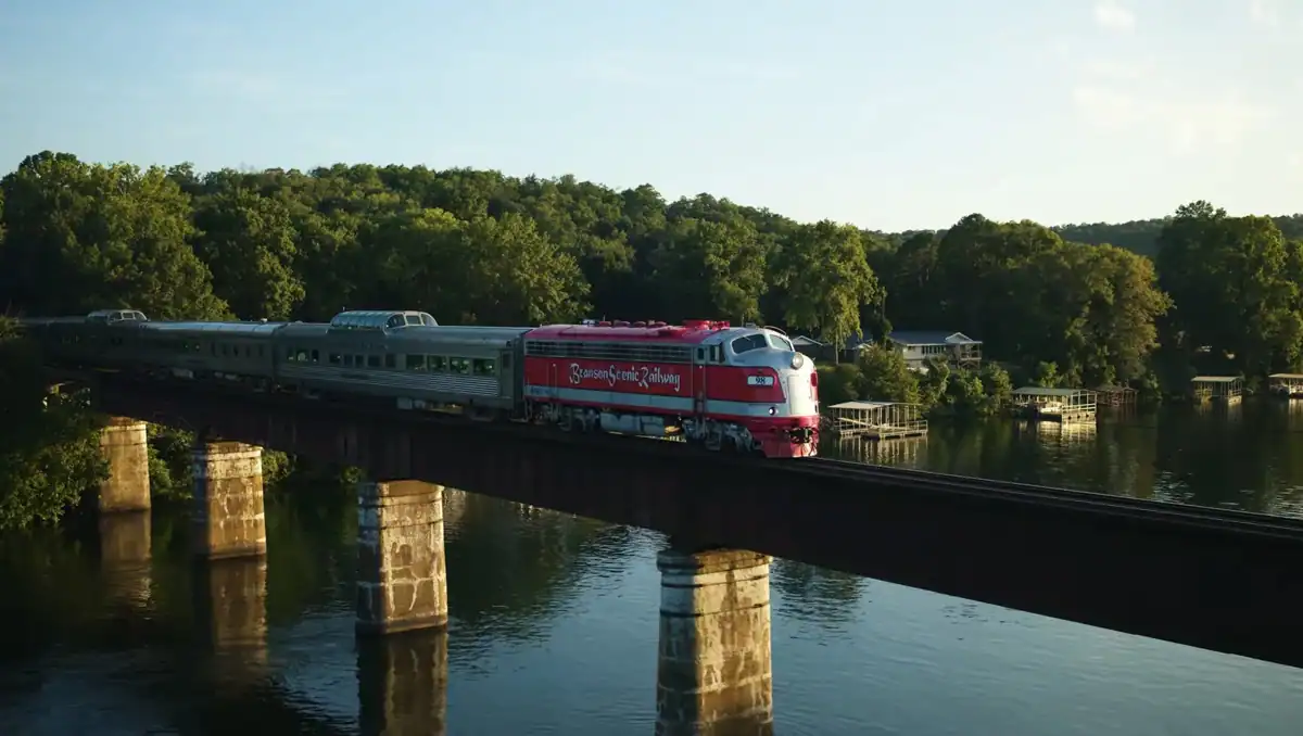 Branson Scenic Railway mit dem Ozark Zephyr in den Ozark Mountains