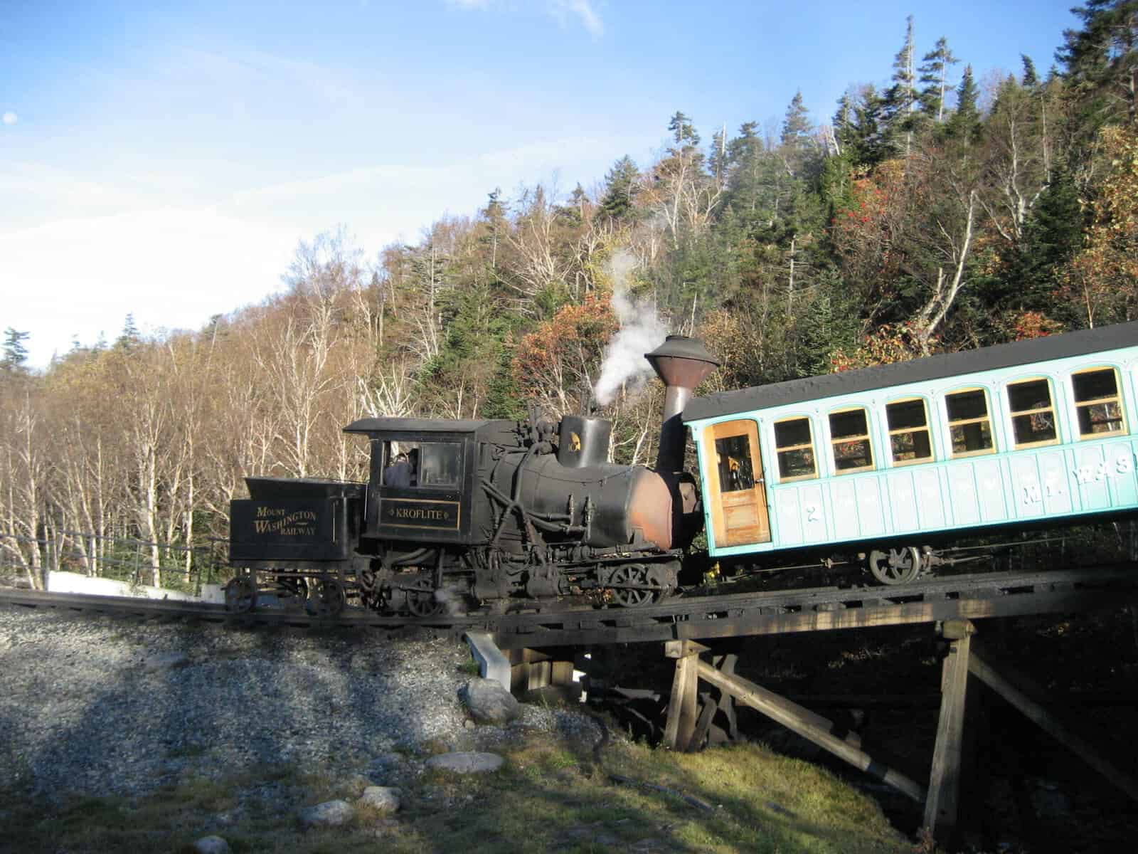 Mount_Washington_Cog_Railway_Start Erlebniszug Mount Washington