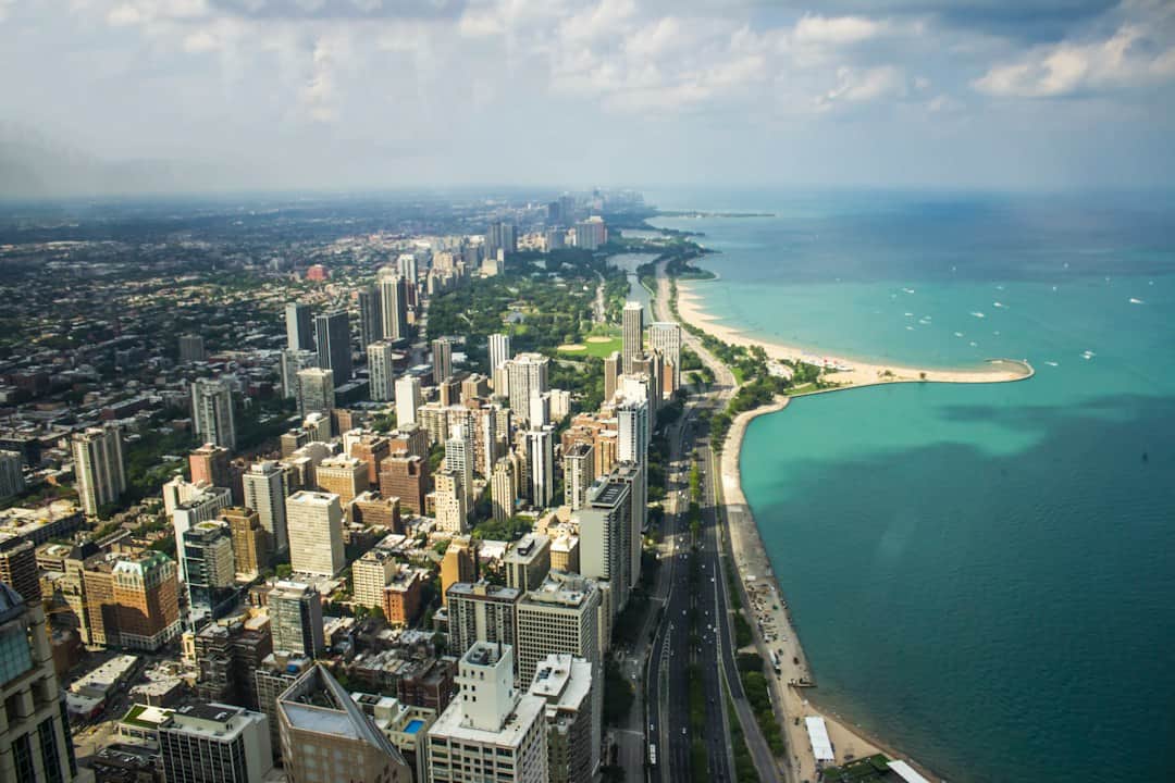 Photo by Gautam Krishnan bird's eye view of cityscape